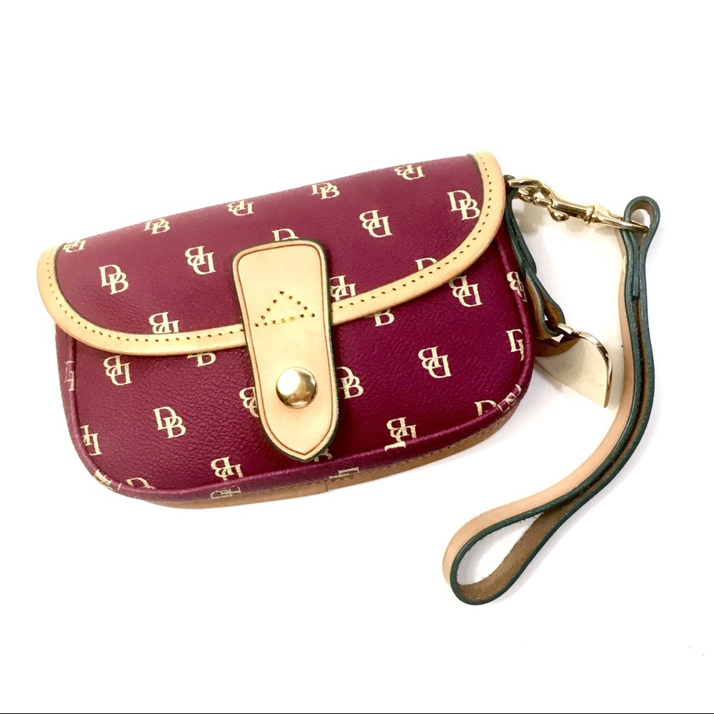 Dooney & Bourke Mini Signature Flap Wristlet